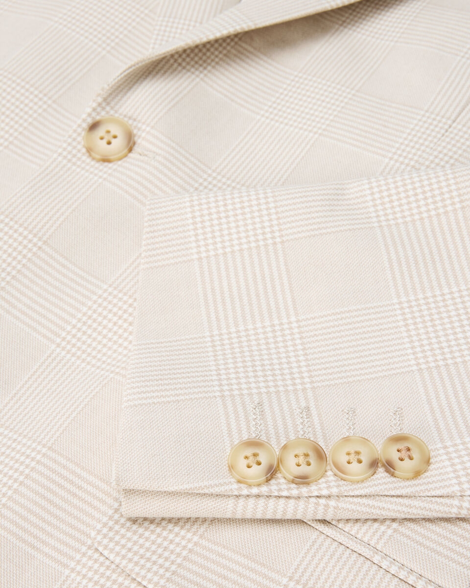 Prince of Wales Check Tailored Jacket, Natural Check, hi-res
